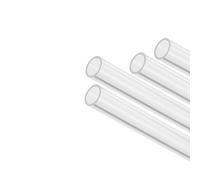 MACHSWON Lot de 4 tubes ronds en acrylique rigide transparent pour modèles d'éclairage, plomberie, aquarium, loisirs créatifs - 8 mm x 10 mm x 15,2 cm (DI x OD)