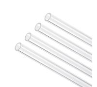MACHSWON Lot de 4 tubes ronds en acrylique rigide transparent pour modèles d'éclairage, plomberie, aquarium, loisirs créatifs - 8 mm x 10 mm (DI x OD)