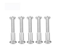 MACHSWON Lot de 5 vis Chicago mâles M6 x 45 pour trou de 8 mm de diamètre - Vis à tête hexagonale en acier inoxydable 304 pour travail du cuir, kits de scrapbooking, réparation de meubles et travaux