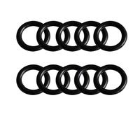 MACHSWON Lot de 50 joints toriques en caoutchouc nitrile 9 mm OD 6 mm ID 1,5 mm Largeur métrique Rondelle d'étanchéité Joint torique Rond Œillets de joint torique Noir