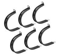 MACHSWON Lot de 6 colliers de serrage de 50 mm, avec rembourrage en caoutchouc isolé en acier inoxydable 304 en forme de R pour tuyau métallique