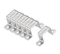 MACHSWON Lot de 6 supports de fixation carrés en forme de U 32 x 37 mm en acier inoxydable 304 pour porte fermée