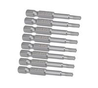 MACHSWON Lot de 8 embouts de tournevis Torx magnétiques T15, tige hexagonale de 6,35 mm, longueur 5,1 cm S2, kit d'outils de tournevis de sécurité inviolables