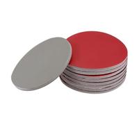 MACHSWON Lot de 9 éponges de ponçage à crochet et boucle de 12,7 cm pour voiture, bois, cloison sèche, métal, corindon marron, grain 3000