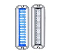 MACHSWON Lumières de courtoisie marines à LED, lumières de bateau marin, lumière de courtoisie de pont d'ancre arrière pour ponton, bateau de pêche, lampes d'ancre à montage arrière (Lumière bleue)