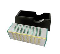 MACHSWON Pierre à aiguiser diamant 4 faces grain 200/300/400/600 Noir