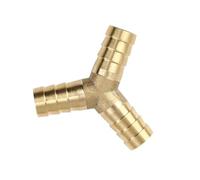 MACHSWON Raccord cannelé en laiton de 12 mm en forme de Y 3 voies pour eau, carburant, air