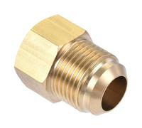 MACHSWON Raccord de tuyau en laiton, 5/8 SAE évasé mâle 1/2 SAE femelle, adaptateur de tuyau pour climatiseur, réfrigération, 1 pièce