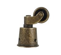 Machswon Roulettes universelles de type tasse en laiton massif haute capacité de charge pour meubles, costumes, lits, fauteuils Bronze