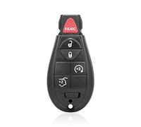 MACHSWON Télécommande de rechange pour voiture - Noir - M3N5WY783X - 433 MHz - Pour Jeep - Grand Cherokee 2008-2010 - Commander - 2008-2010 - 5 boutons avec puce de clé de porte 46