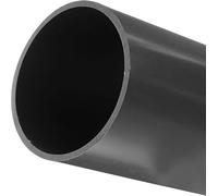 MACHSWON Tuyau en PVC 101,6 mm ID 110 mm DE 200 mm de longueur Tuyau rigide rond en plastique à fort impact pour tuyau de drainage et manchon de câble (gris clair)