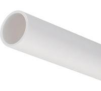 MACHSWON Tuyau en PVC 21 mm ID 25 mm DE 200 mm de longueur Rond en plastique rigide à fort impact pour tuyau de drainage et manchon de câble (Blanc)