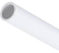 MACHSWON Tuyau en PVC rond en plastique rigide résistant aux impacts pour tuyau de vidange - 8 mm x 10 mm x 200 mm (DI x DE x L) - Blanc