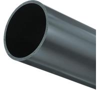 MACHSWON Tuyau rond en plastique rigide résistant aux impacts pour tuyau de vidange - 81,4 mm x 90 mm x 200 mm (DI x DE x L) (gris foncé)