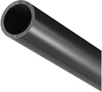 MACHSWON Tuyau rond en PVC rigide résistant aux impacts pour tuyau de drainage, 21 mm x 25 mm x 500 mm de long (noir)