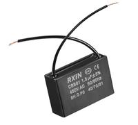 MACHSWON Ventilateur de plafond à 2 fils Condensateurs à film en polypropylène métallisé CBB61 1,5 UF 450 V CA 50/60 Hz Cylindre 47 x 17,5 x 34,5 mm 25/70/21,1 PC