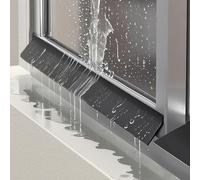 Machtiging Déflecteur Adhésif en Caoutchouc,Protection Anti-Pluie autocollante pour Portes et fenêtres,Bande Pare-Eau extérieure,visière de Pluie de Porte,pour Porte-Fenêtre Coulissante Et Balcon