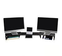 Machtiging Support pour Moniteur,Rehausseur éCran Pc De Bureau,Supports pour Moniteurs D'Ordinateur,Longueur Et Angle RéGlables,Multifonctionnel,Peu Encombrant,Ergonomique,pour Bureau,Maison