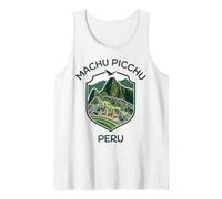 Machu Picchu Crête du Pérou avec ruines des Montagnes incas et Lamas Débardeur