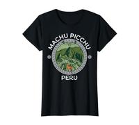 Machu Picchu Emblème du Pérou avec Lama Condor et terrasses incas T-Shirt Graphique avec Valeur