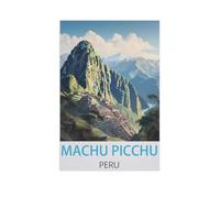 Machu Picchu, Pérou,Puzzle 1000 Pièces Puzzle en Bois d'impression Haute Définition Défiez Le Problème Stimuler La Créativité Jeu Interactif(75x50cm)-AK14