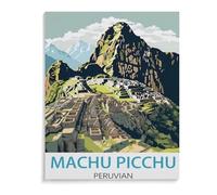 Machu Picchu Poster Vintage péruvien de Voyage,Adultes Puzzle Impossible De 1000 Pièces Décompression Jeu De Cadeaux Éducatifs pour Adultes(50x70cm)-D17