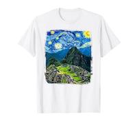 Machu Pichu Van Gogh Starry Night Cusco Peru Travel T-Shirt