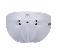 MACIUM Crossdresser Lingerie pour Homme Slip Homme Triangle Taille Basse Bouton Pantalon Century Print Pirate Slip,Blanc,XL