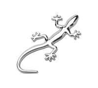 Maciun Autocollant Lézard Gecko,Décoration Murale lézard en métal | Art Mural Gecko extérieur en Verre et métal Fait à la Main pour Accessoires de Style de Voiture de décalcomanie de Voiture de