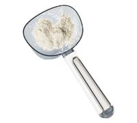 Maciun Cuillère à Farine, cuillère à mesurer Le Riz - Cuillère Balance de Cuisine Multifonction à Long Manche,Cuillère à Riz de Cuisine à Long Manche multifonctionnelle avec Clip en Acier Inoxydable