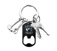 Maciun Porte-clés pour papa, tournevis, porte-clés | porte-clés réglable en acier inoxydable, outil de bricolage, porte-clés de voiture, cadeaux, 08, 1