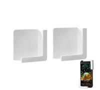 Maciun Support magnétique pour réfrigérateur | Lot de 2 supports de téléphone multifonctions avec aimant | Support de téléphone portable avec aimant puissant pour micro-ondes, armoire en fer