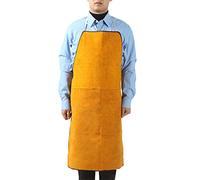 Maciun Tablier de travail du bois en cuir, tablier de soudage d'isolation thermique, tablier de soudeur en cuir forgeron, a, 1