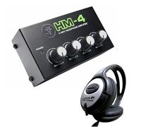 Mackie Amplificateur de casque compact 4 canaux HM-4 avec casque Keepdrum