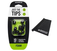 Mackie Bouchons d'oreilles pour écouteurs intra-auriculaires taille S avec chiffon Keepdrum