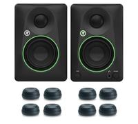 Mackie CR3.5BT Active 2-Way Studio Monitors Bluetooth Speakers with Keepdrum Speaker Feet