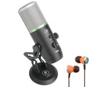 Mackie EM-Carbon Microphone à condensateur USB avec écouteurs intra-auriculaires