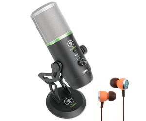 Mackie EM-Carbon Microphone à condensateur USB avec écouteurs intra-auriculaires