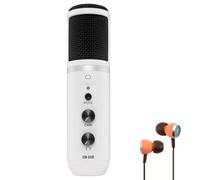 Mackie EM-USB Microphone à condensateur USB avec écouteurs intra-auriculaires Blanc