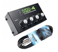 Mackie HM-4 amplificateur pour casque compact 4 canaux avec câble de rallonge keepdrum