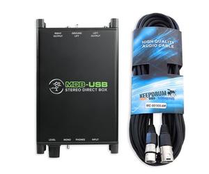 Mackie MDB-USB DI-Box Active Direct Box avec câble Keepdrum