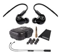 Mackie MP-120 Écouteurs intra-auriculaires avec adaptateur Bluetooth et chiffon Keepdrum