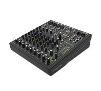 Mackie ProFX10 GO Mixeur audio analogique alimenté par batterie avec Bluetooth, modes d'enregistrement USB-C, effets GigFX+, préamplis Onyx, égaliseur, compression, 8 heures d'autonomie sur batterie
