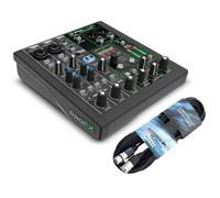 Mackie ProFX6v3+ Mixeur analogique 6 canaux Bluetooth Interface de table de mixage avec câble keepdrum XLR
