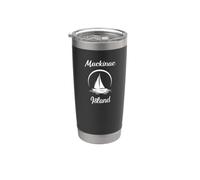 Mackinac Island Nautical Sailboat Gobelet isotherme en acier inoxydable double paroi
