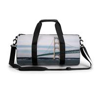 Mackinac Sac de sport pour homme et femme Motif pont suspendu 45 cm/22,9 cm/22,9 cm, Pont suspendu Mackinac, 17.7in/9in/9in