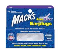 Mack's AV004 Aqua Block Bouchons d'oreilles Clear