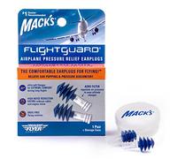Mack's Flightguard Bouchons d'oreille anti-pression pour avion - 26 dB NRR - Confortables, sûrs et de voyage