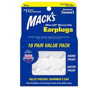 Mack's Lot de 18 paires de bouchons d'oreille en silicone souple pour dormir, ronflement, natation, voyage, concerts et études
