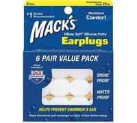 Macks Lot de 6 paires de 3 paires de bouchons d'oreille souples en silicone moulé
